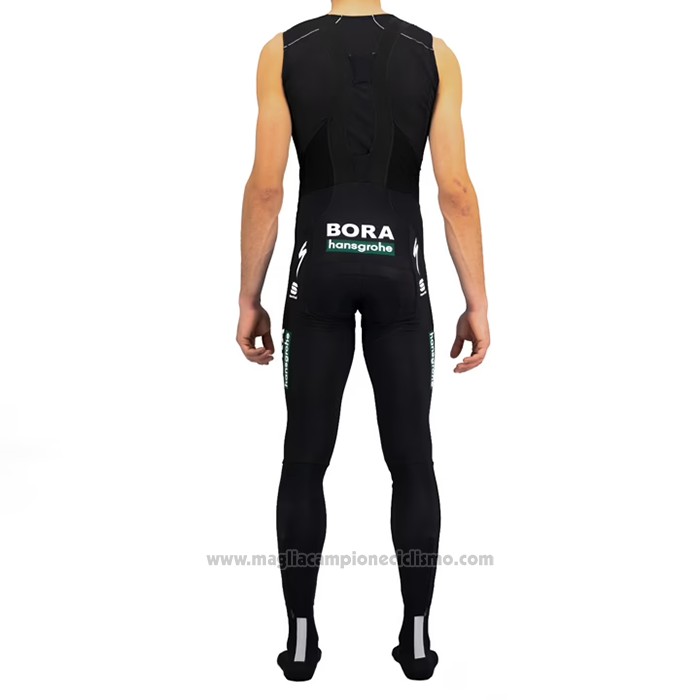 2021 Abbigliamento Ciclismo Bora-Hansgrone Verde Manica Lunga e Salopette